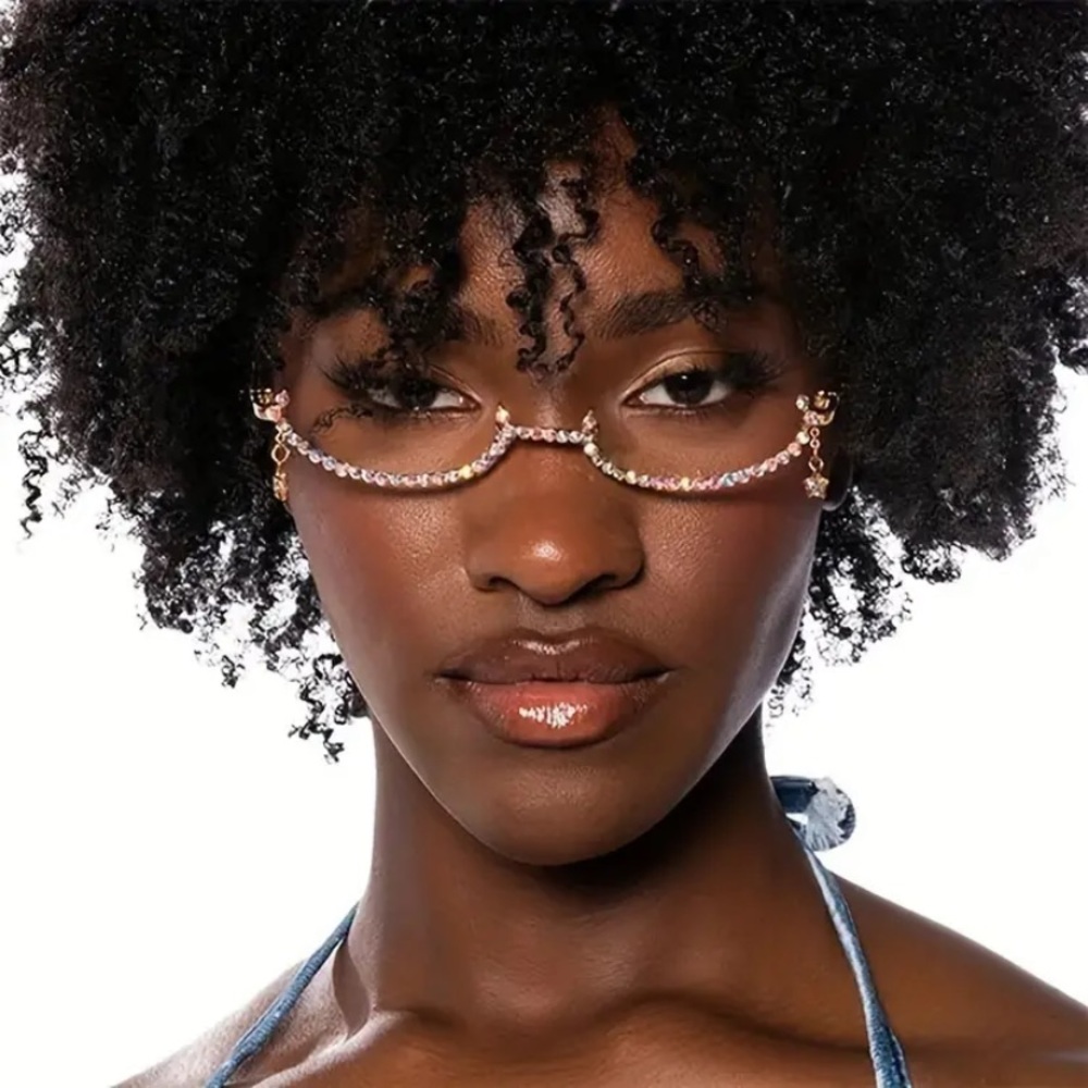 Shine Bright Rhinestones frame glasses!